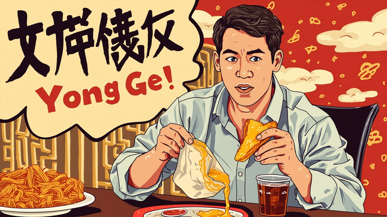 餐饮门店顾客查看菜单并讨论价格示意图